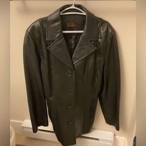Daniel leather coat